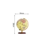 20/25cm Retro Led World Earth Globe Map 360 Degree Rotating World Geography Map All In English Desk Decoration Table Lamp