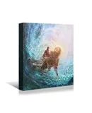 Jesus reaching into the water Christian prayer decorative painting 18*24 inches (45*60 cm)