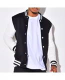 Men's Fashion Varsity Jacket Causal Slim Fit Cotton Letterman Baseball Bomber Jackets
