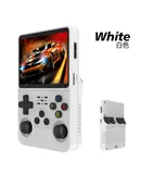 R36S Retro Handheld Game Console, Built-in Emulators & 16G+128G Card 20000+ Classic Games，White