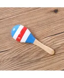 2 pieces of children's eight-tone hand percussion piano 1-3 years old rainbow tower set pillar kindergarten baby educational early education toys stacking toys suitable for baby birthday gifts blue, white and red three-color striped shakers