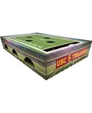 NCAA USC Trojans Cat Scratcher Box, Game Day Cat Toy, NCAA Football Field Designed Cat Scratcher and Lounge, Stimulating Cat Game