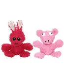 MIGHTYMicrofiber Ball Rabbit-\u2013 Made with Squeaker Balls and Minimal Stuffing. Strong & Tough. Interactive Play Dog Toy. Machine Washable & Floats (Combo Pack #1)