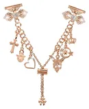 Metal Diamond Jewelry Strap, Charms Adjustable Bracelet for Women 20mm - Rose Gold