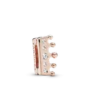 Charm Pandora Clip Sujetador Sujetador Corona Reflexions 787599Cz | Baño De Oro 14K | Colección Pandora Reflexions Oficial | Joyería De Lujo Para Mujer | Ideal Para Regalo Elegante | Compatible Con Charms Pandora