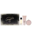Gorgeous by Michael Kors for Women - 3 Pc Gift Set 3.4oz EDP Spray, 3.4oz Body Lotion, Round Purse