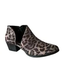 Very G Women's Diva Bootie In Grey Leopard