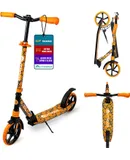 Outdoor Cruiser Kick Scooter for Ages 6+, for Kids, Teens, and Adults, Max Load 250 LBS, Foldable, 8-inch Big Wheels, Dual Suspension, 3 Adjustable Levels, Child Safety Approved