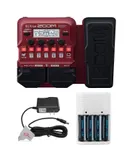 B1X Four Bass Multi-Effects Processor with Expression Pedal + Pig Hog PP9V Pig Power 9V DC Power Supply + Rechargeable Battery and Charger