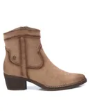 Xti Women's Italian Western Booties In Light Brown