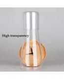 Clear Bedside Water Carafe Set with Tumbler Glass for Bedroom Nightstand, Night Water Carafe with Glass, Mouthwash Decanter for Bathroom,Glass Water Carafes with Cup Set in Guest Room (30 oz/800ml )