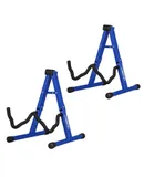 5 Core Guitar Stand 2 Pack A Frame w Soft Foam Arm Non Slip Rubber for Acoustic Electric Bass