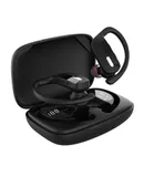 T17 Hanging Ear Bluetooth Headset Private Model Display Battery Noise Canceling Hanging IPX7 Waterproof Sports Wireless Bluetooth Headset (Black)