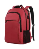 Travel Backpack, Large Carry on Backpack, 18 Inch Laptop Backpack,with USB Port College School Rucksack Bag Backpack Gifts for Him Men Women, Red