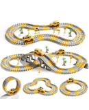 448 Pieces Children Track Model Assembly Construction Toy, Electric Car