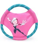 Marvel Rope Gliderz Durable Outdoor Dog Toy, Pet Flying Disc, Soft Frisbee Dog Toy for Throwing & Fetching Spider-Gwen