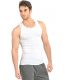 6 Pack Knocker Men's 100% Cotton White A-Shirts (Sizes S-3XL)