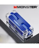 (Monster) XKT08 bluetooth headset true wireless intelligent noise reduction half in-ear high sound quality gaming sports running game headset cell phone android apple huawei universal [upgraded bluetooth 5.3 + HIFI sound quality]-blue
