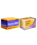 Kodak GOLD 200 Color Negative Film 35mm Roll Film, 24 Exposures + Kodak Professional Portra 800 Color Negative Film (35mm Roll Film, 36 Exposures)