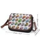 Food Truck Take Away Vintage Crossbody Bag for Women Medium Leather Hobo Bags Shoulder Bag Classic City Leather Satchels