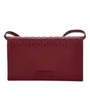 Gucci Microguccissma 'GG' Burgundy Red Womens Wallet Crossbody Handbag