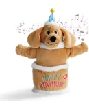 Birthday Cake Dog Toy, Singing and Dancing Birthday Songs, Interactive Dog Toys, Plush Stuffed Puppy Toys with Echo Function Feature, Happy Birthday Gift for Dogs