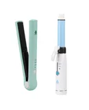 Pursonic USB Rechargeable Cordless Styling Duo – Hair Straightener & Curling Iron Bundle