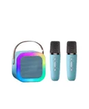 Mini Karaoke Machine for Kids Gifts Adults (Cute Little & Portable) Bluetooth Speaker with 2 Wireless Microphones (Sound Loud) Birthday Gifts for Girls 3-12 Years Old Toddler Toys