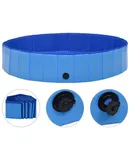 Foldable Dog Swimming Pool Blue 63