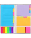 Sticky Notes Set, Colored Divider Self-Stick Notes Pads Bundle
