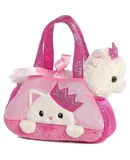 Peek-A-Boo Princess Kitty Stuffed Animal Purse by Aurora