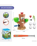 Water Sprinkler Baseball Kids Outdoor Play Toys, 2 in 1 Snail Summer Water Outside Toys with 2 Sprinkler Heads, 360° Roating Spray Water Baseball for Boys Girls Summer Backyard Lawn Pool -Water jet cactus (color box set)