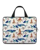 Ocean Pattern Laptop Bag Women Man 10 12 13 15 17 Inch Office Notebook Travel Computer Handbag Waterproof Bag Notebook Cover