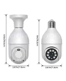 E27 light bulb camera HD full color night vision security surveillance camera 360 degree wireless wifi camera