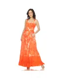 Women's Smocked Ruffle Maxi Dress
