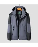 BEIJIA Men's Windproof Jacket Waterproof Lightweight Mountain Sports Jacket Men's Hooded Windbreaker Raincoat