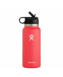 Hydro Fask Vacuum Insulated Stainless Steel Water Bottle Wide
Mouth With Straw Lid 32OZ