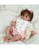 NPK-Lifelike Reborn Baby Dolls-Soft Silicone +fabric body -17 Inch Felicia