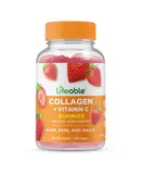 Lifeable® Collagen Peptides 100 mg with Vitamin C Gummies - Hair Skin And Nails - 60 Gummies