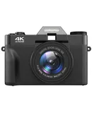 Digital Camera, 4k 56mp Autofocus Camera, With 20x Zoom Stabilization, Suitable For Children, Students, Beginners, Travelers,Black