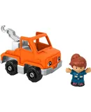 Fisher-Price Little People Help and Go Tow Truck Toy & Figure Set for Toddlers