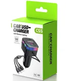 66w Fast Charger Car Charger Bluetooth Player With 1.5m Fast Charging Cable Support Micro/Lighting/Tpc Interface