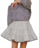 Loir Paris Layered Skirt In Beige