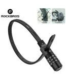 ROCKBROS 3-digit Password Helmet Lock Multipurpose Bicycle Electric Scooter Motorcycle Portable Anti-theft Lock Bike Accessories