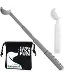 Kompact9 | Retractable Pocket-Sized Dog Ball Launcher, Eco-Friendly & Portable Dog Fetch Toy,Made from Recycled Plastic, UK Designed, Fits Standard Tennis Balls\u2013Perfect Dog Exercise Equipment | Silver