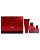 Kinetic by Tumi for Men - 3 Pc Gift Set 3.4oz EDP Spray, 1oz EDP Spray, 6.7oz Body Wash