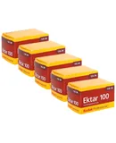 5x Kodak Professional Ektar 100 Color Negative Film (35mm Roll Film, 36 Exposures)