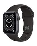 Apple Watch Series 6 (GPS + Cellular, 44mm) - Space Gray Aluminum Case with Black Sport Band (Renewed)