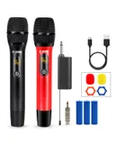 UHF Wireless Microphone 210FT Max Range Karaoke DynamicMicrofono Inalambrico Cardioid