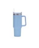 40oz Tumbler with Handle and Straw Lid | Double Wall Vacuum Reusable Stainless Steel Insulated Water Bottle Travel Mug Cup | Modern Insulated Tumblers Cupholder Friendly